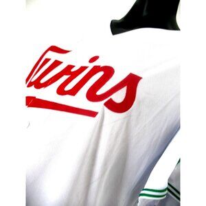 MINNESOTA TWINS White BASEBALL JERSEY STITCHED MENS XL COTAPAXI, ND Green emblem